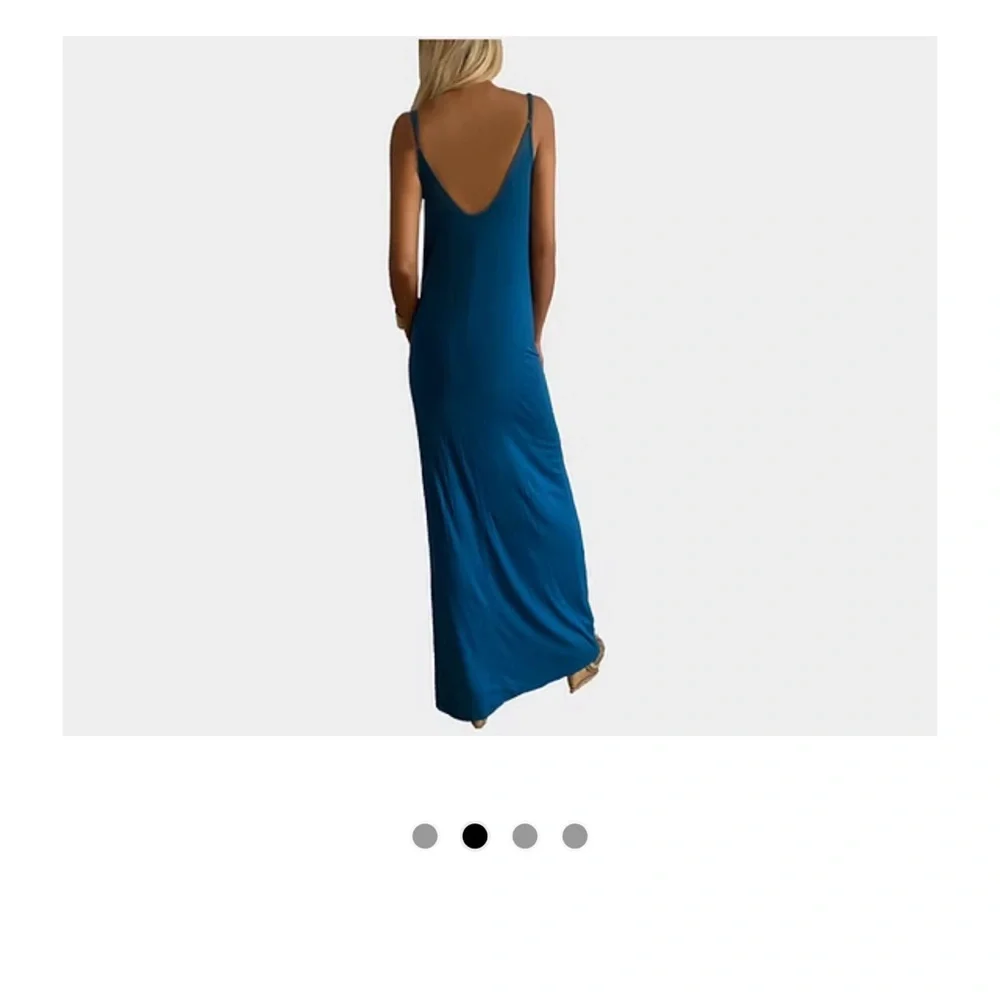 Blue Mer Slit Maxi Dress  The Santorini - Picture 3 of 4